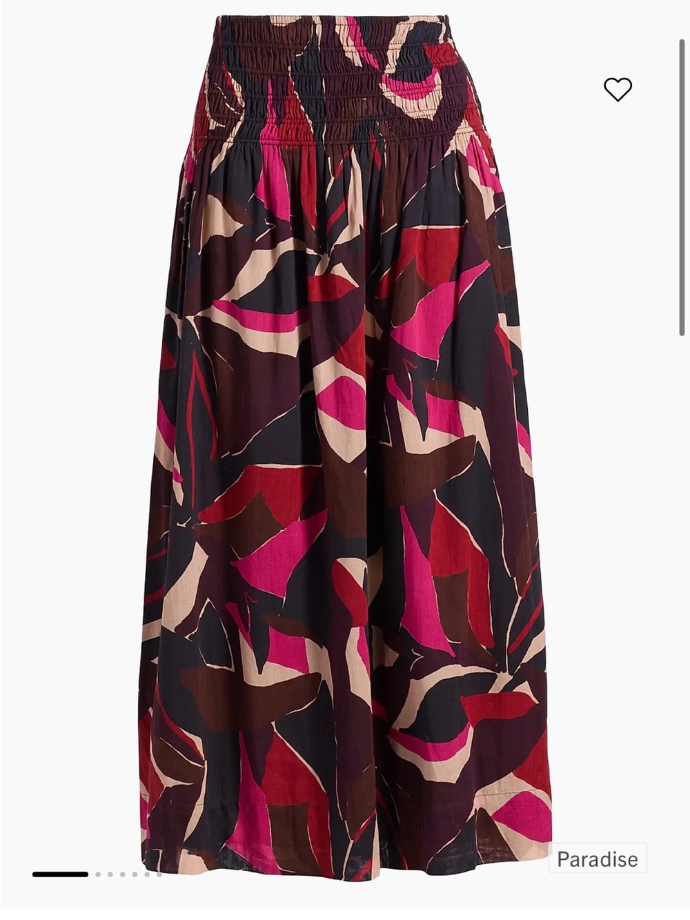 Rails Abstract Print Skirt in Navy, Red & Pink